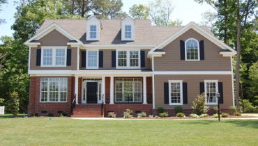 Two story colonial home.