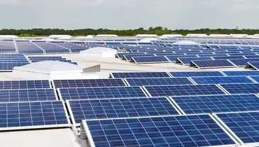 Group of solar panels.
